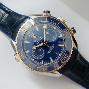 OMEGA Planet Ocean Master Chronometer Blue Ceramic Bezel SS/RG VRF 1:1 Best Edition
