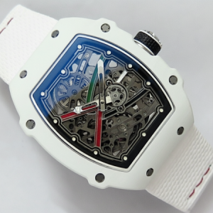 RM67-02 UAE White Ceramic Black Crown Umi Office 1:1 Beat Edition